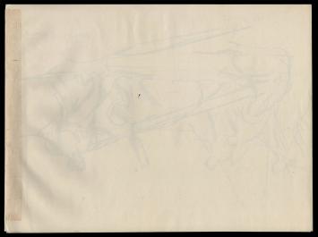 Simon van Cyrene, 1939 tekening in houtskool