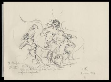 Potloodschets van de Belgische kunstenaar Armand Jamar kopen