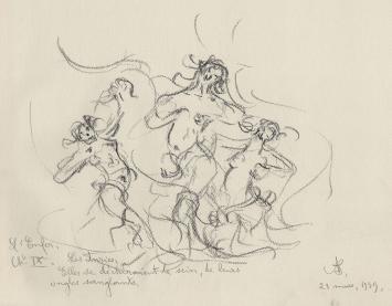 Schets van de tekenaar Armand Jamar