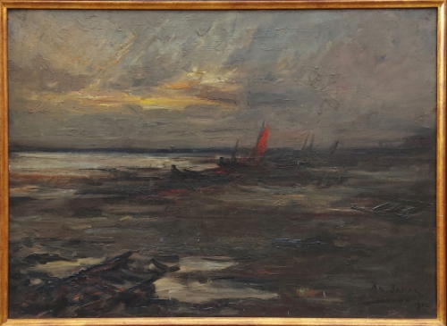 Een schilderij op canvas van de kunstschilder Armand Jamar