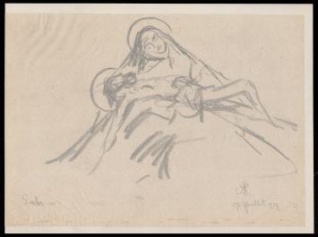 Kunstwerkje op papier uit 1939 van A. Jamar