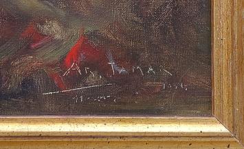 Kunstwerkje op canvas van A. Jamar