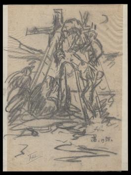 Kunstwerkje op papier uit 1938 van A. Jamar
