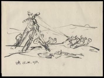 Tekening van de Belgische kunstschilder Armand Jamar kopen