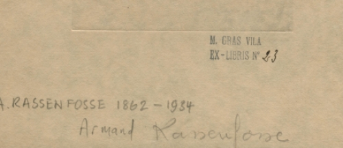 Ex Libris M Gras Vila