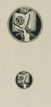 Ex libris van de Belgische etser, schilder Armand van der Elst kopen