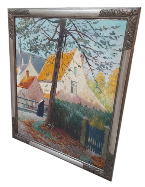 Zicht op het Brugse Begijnhof