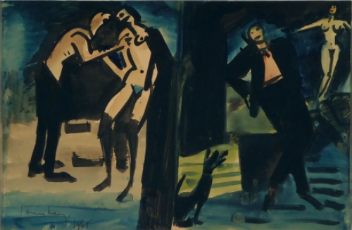 Schilderij van kunstschilder Charles Counhaye  kopen