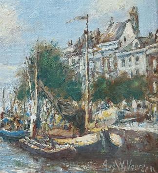 Boten op de grachten in Nederland