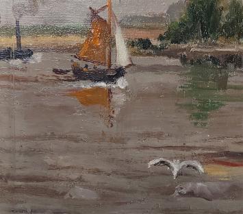 Kunstwerk op canvas van de Wilrijkse schilder Bernard De Pooter