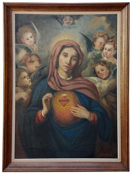 Schilderij uit 1955 van de kunstschilder Bernard De Pooter