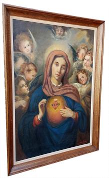 Het onbevlekte hart van Maria met engelen 1955