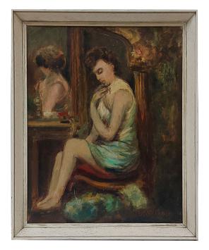 Kunstwerk op canvas van de Belgische kunstenaar Bernard De Pooter