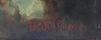 Kunstwerk op canvas van de Wilrijkse schilder Bernard De Pooter