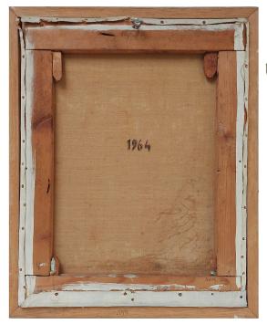 Peinzende dame aan de spiegel 1964