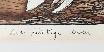 Benny Luyckx met een gemengde techniek uit 1991