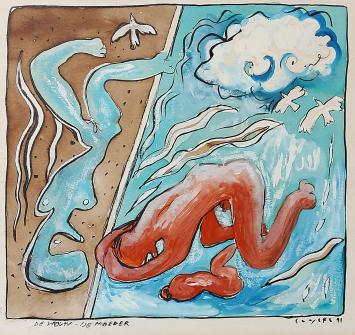 Gemengde techniek van Benny Luyckx