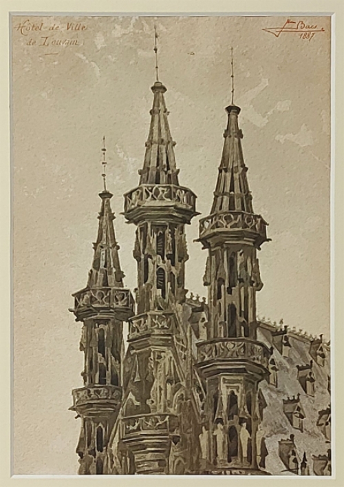 Schilderijtje van Jean Baes kopen uit 1887