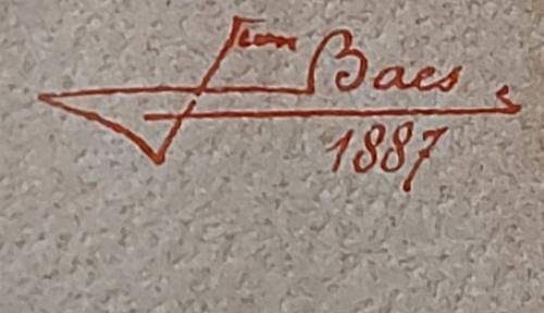 Toren van het Leuvense stadhuis, waterverschilderij