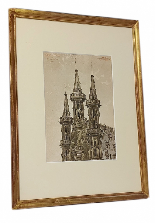 Schilderij van de Belgische kunstenaar Jean Baes