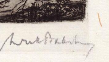 D. Baksteen met een ets uit Minneke Poes Novelle