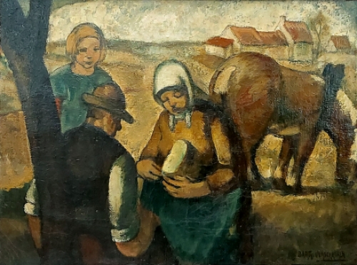 Schilderij van de Mechelse schilder Barth Verschaeren