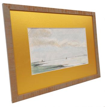 Opgehoogde tekening, de Schelde in al haar grootsheid