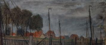 Bootjes in het kleine haventje