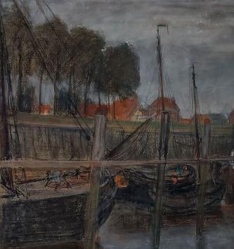 Bootjes in het kleine haventje