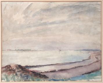 De Schelde geschilderd Belgische kunstenaar Richard Baseleer kopen