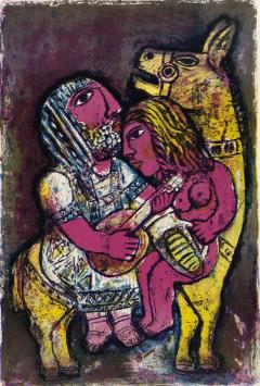 De kunstenares  Batia als graficus