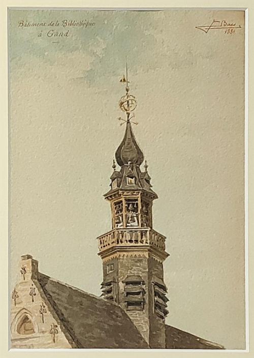 Schilderijtje van Jean Baes kopen uit 1881