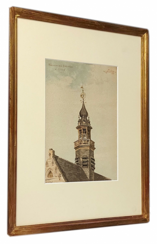 Schilderij van de Belgische kunstenaar Jean Baes