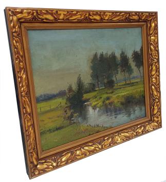 Kunstwerk op canvas van de Wilrijkse schilder Bernard De Pooter