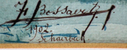 Binnenplein te Schaerbeek 1902