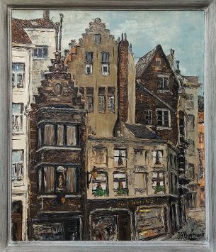 Antwerpen van de Belgische schilder Jean-Guy Beernaert