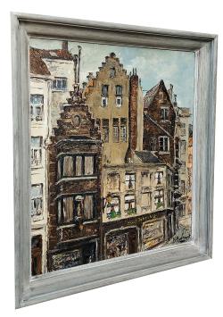 Huizen op de hoek van de Handschoenmarkt te Antwerpen