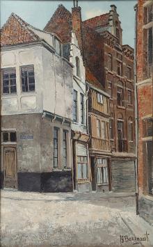 Schilderij Antwerpen van Jean-Guy Beernaert