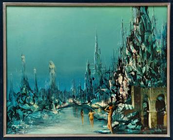 Kunstwerk op papier van Roger Van Belleghem