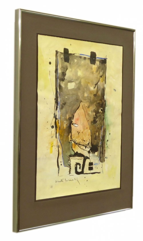 Schilderij op papier van Beniti Cornelis