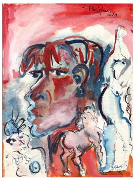 Aquarel van Bernadette Prédair