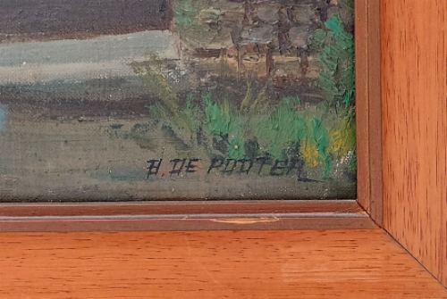 Kunstwerk op canvas van de Wilrijkse schilder Bernard De Pooter