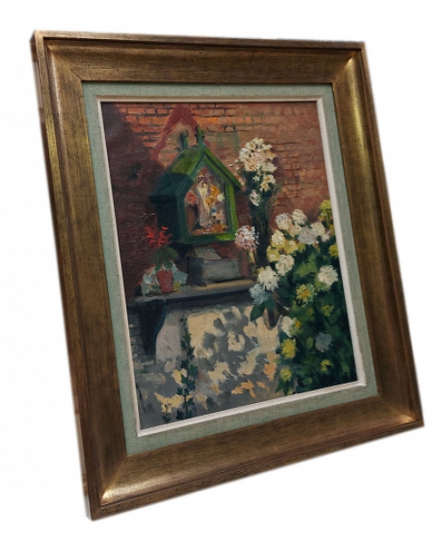 Kunstwerk op canvas van de Wilrijkse schilder Bernard De Pooter