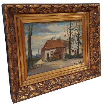 Kunstwerk op canvas van de Wilrijkse schilder Bernard De Pooter