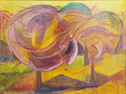 Schilderij door de Belgische kunstenaar Bert De Clerck