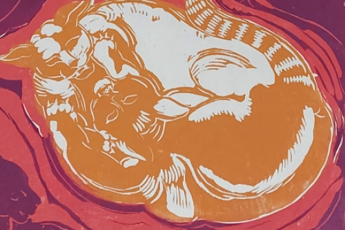 Grafisch kunstwerkje door de Belgische kunstenaar Bert De Clerck