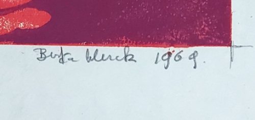 Twee rustende poesjes SIII eigen druk 1969