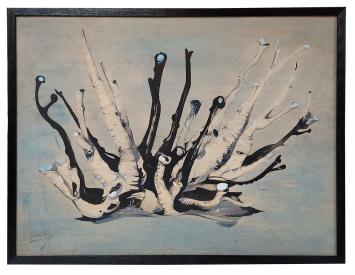 Abstract kunstwerk Belgische kunstenaar Bert Hilderbrandt