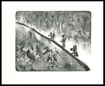 Litho van de kunstenaar Fred Bervoets