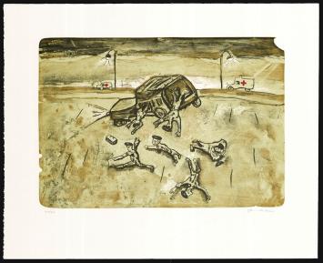 Litho van de kunstenaar Fred Bervoets